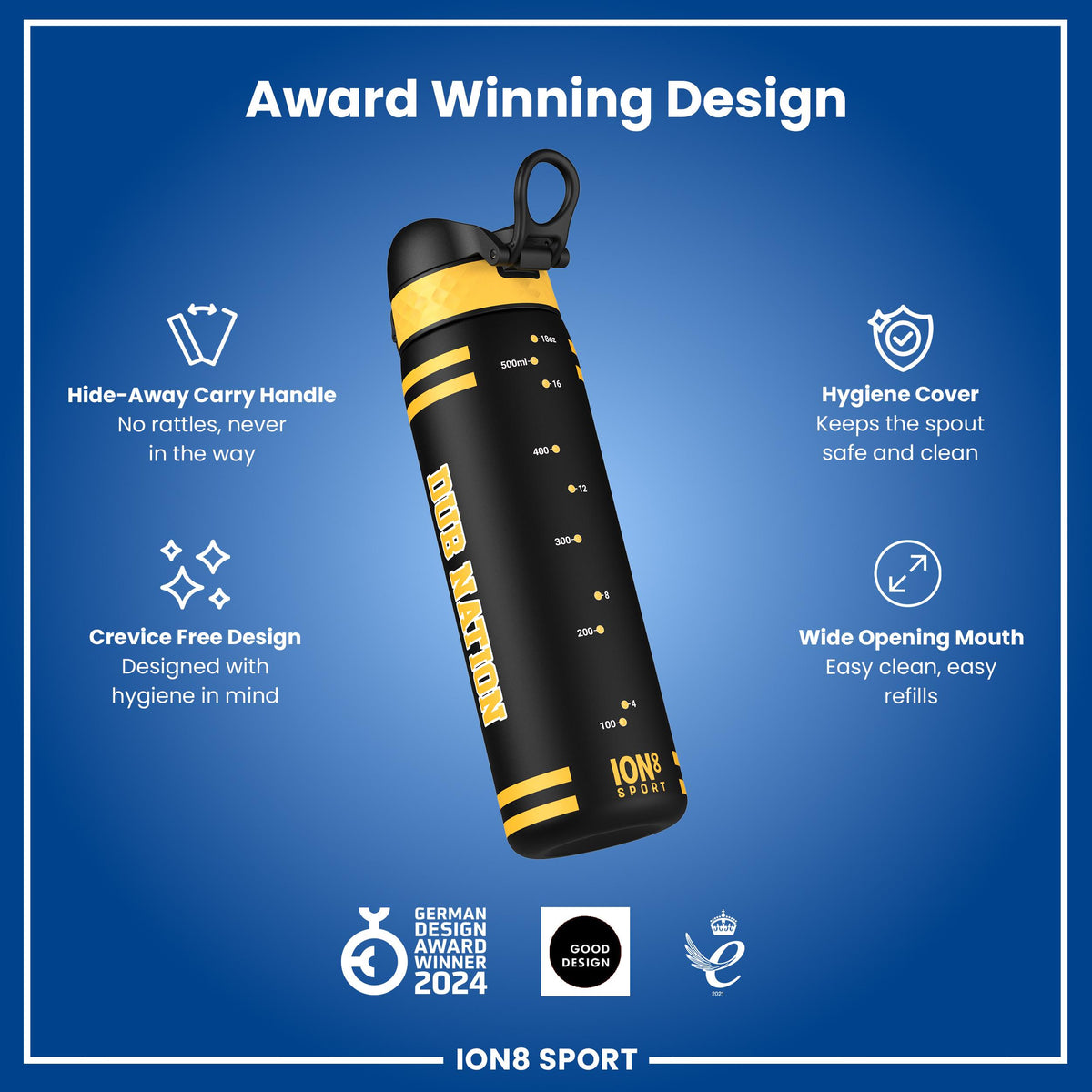 NBA x ION8, Recyclon, GS Warriors, 500 ml