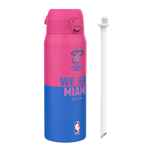NBA x ION8, Isolierte Stahlflasche, Miami Heat, 750 ml