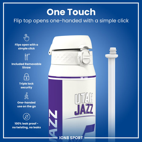 NBA x ION8, Isolierte Stahlflasche, Utah Jazz, 750 ml