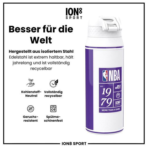 NBA x ION8, Isolierte Edelstahl, Utah Jazz, 750 ml