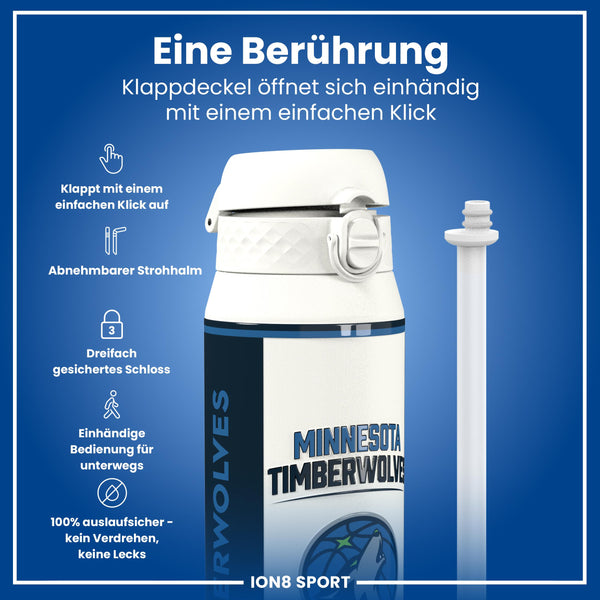 NBA x ION8, Isolierte Edelstahl, MN Timberwolves, 750 ml