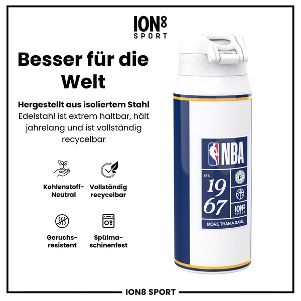 NBA x ION8, Isolierte Edelstahl, Indiana Pacers, 750 ml