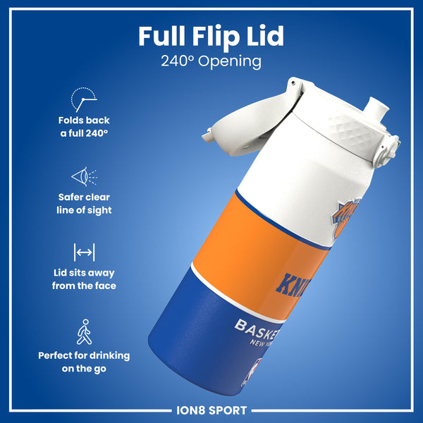 NBA x ION8, Isolierte Stahlflasche, NY Knicks, 750 ml
