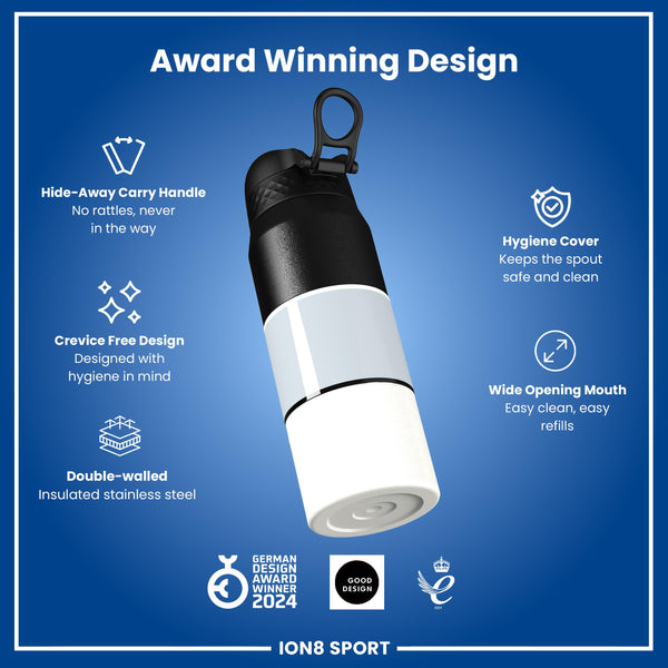 NBA x ION8, Isolierte Stahlflasche, SA Spurs, 750 ml