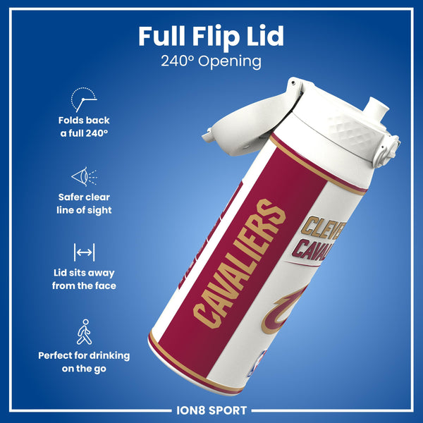NBA x ION8, Isolierte Stahlflasche, Cleveland Cavaliers, 750 ml
