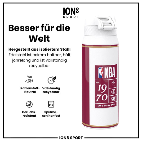NBA x ION8, Isolierte Edelstahl, Cleveland Cavaliers, 750 ml
