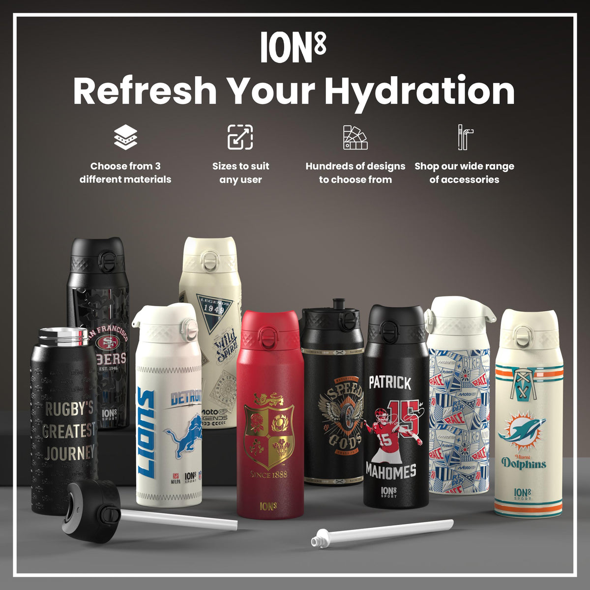 MotoGP x ION8, Recyclon, Rider Mix, 500 ml