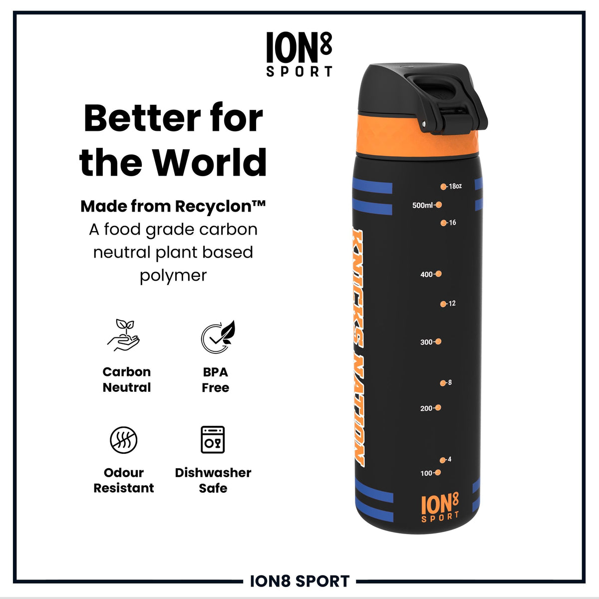 NBA x ION8, Recyclon, NY Knicks, 500 ml