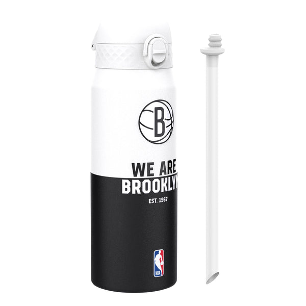 NBA x ION8, Isolierte Stahlflasche, Brooklyn Nets, 750 ml