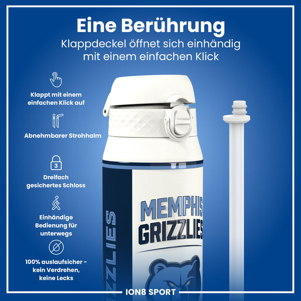 NBA x ION8, Isolierte Edelstahl, Memphis Grizzlies, 750 ml