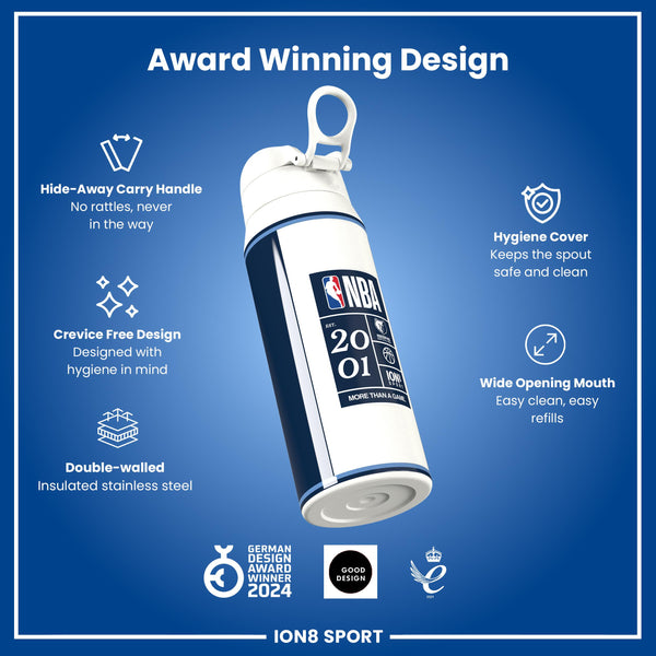 NBA x ION8, Isolierte Stahlflasche, Memphis Grizzlies, 750 ml