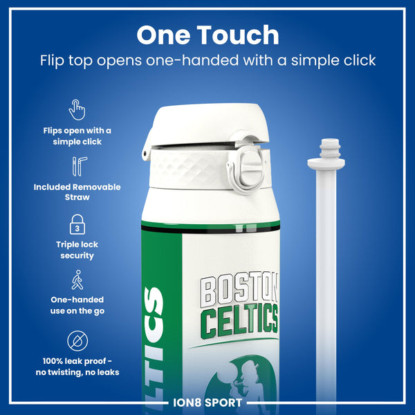 NBA x ION8, Isolierte Stahlflasche, Boston Celtics, 750 ml