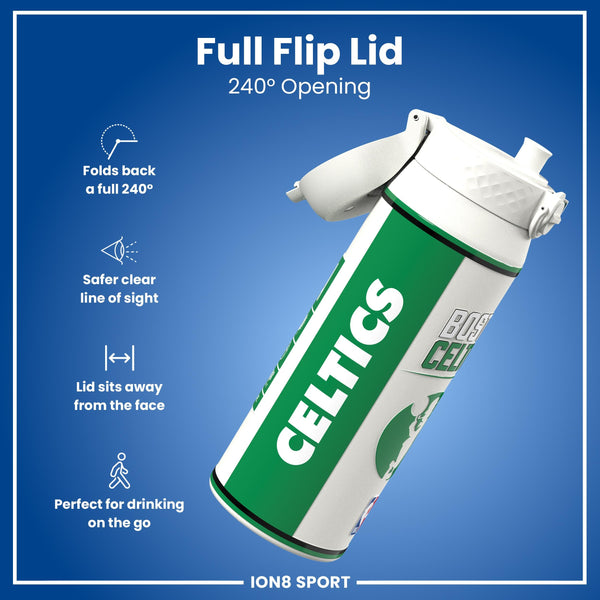 NBA x ION8, Isolierte Stahlflasche, Boston Celtics, 750 ml