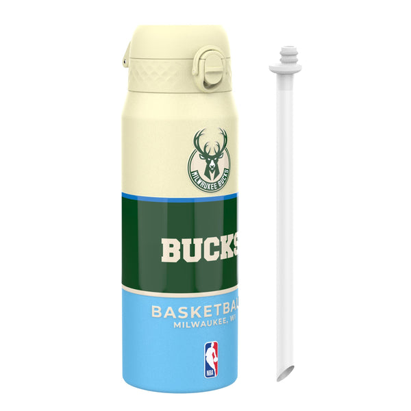 NBA x ION8, Isolierte Stahlflasche, Milwaukee Bucks, 750 ml