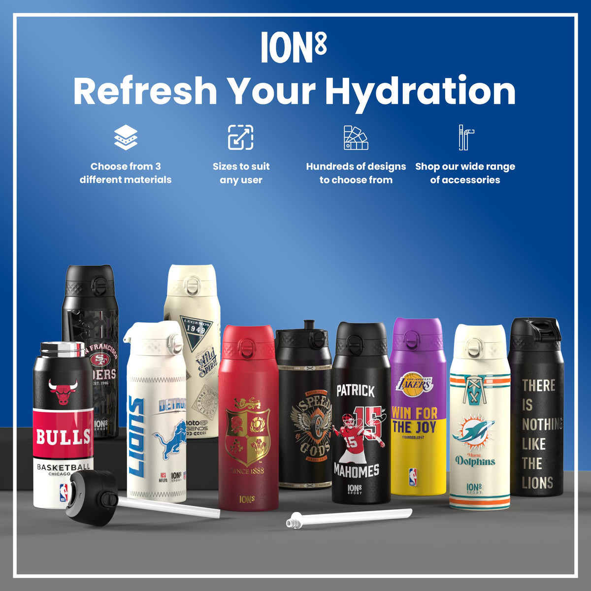 NBA x ION8, Recyclon, Brooklyn Nets, 500 ml
