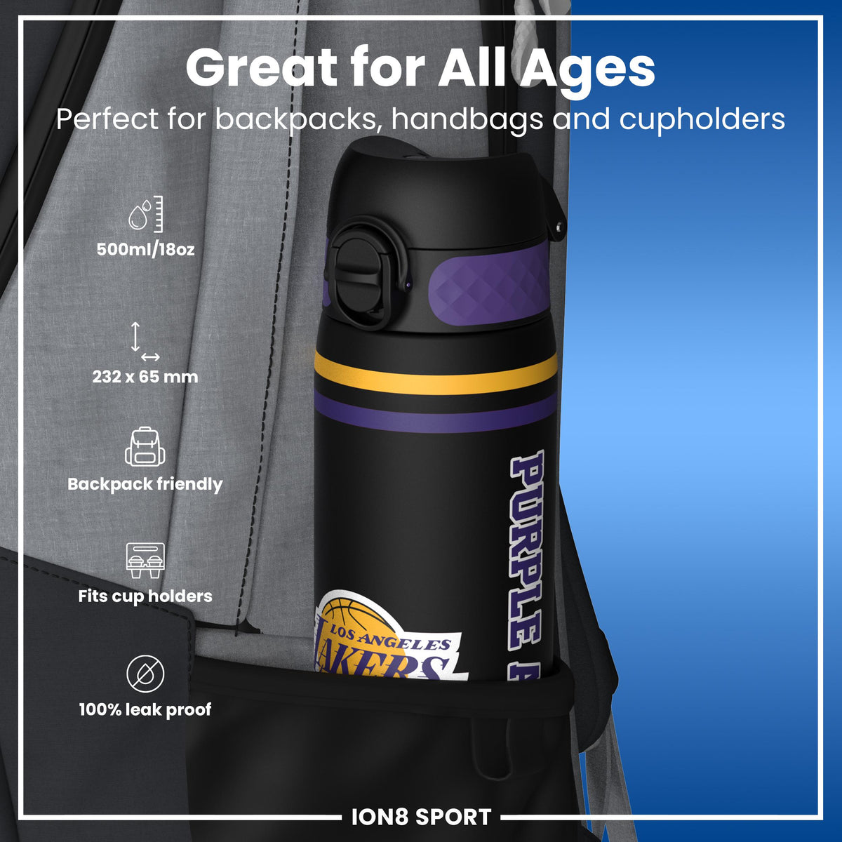 NBA x ION8, Recyclon, LA Lakers, 500 ml