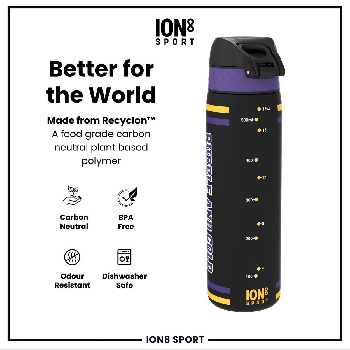 NBA x ION8, Recyclon, LA Lakers, 500 ml