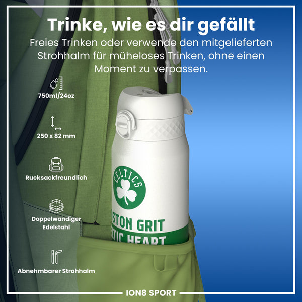 NBA x ION8, Isolierte Edelstahl, Boston Celtics, 750 ml