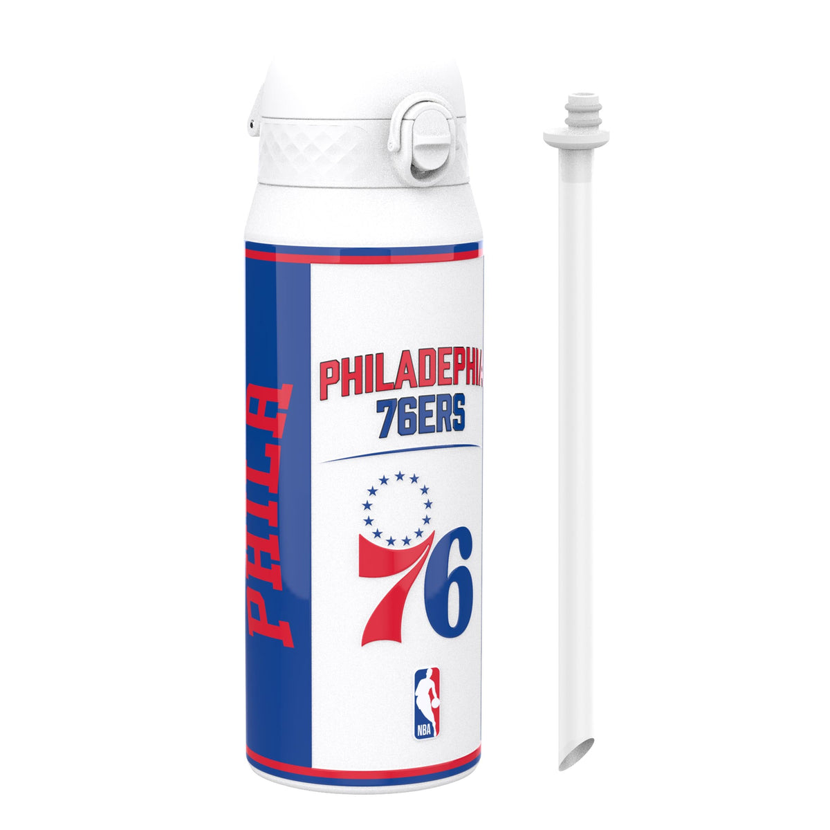NBA x ION8, Isolierte Stahlflasche, Philadelphia 76ers, 750 ml