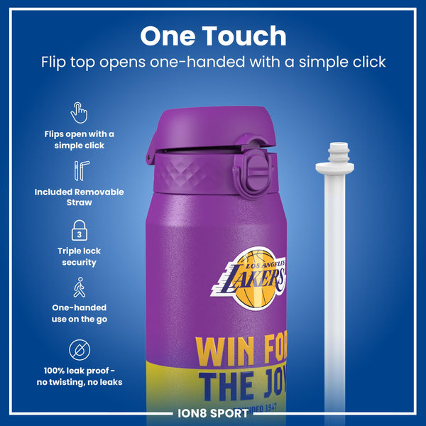 NBA x ION8, Isolierte Stahlflasche, LA Lakers, 750 ml