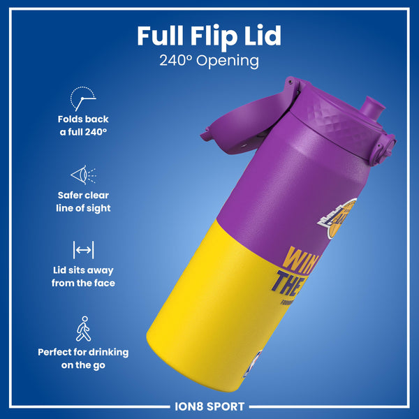 NBA x ION8, Isolierte Stahlflasche, LA Lakers, 750 ml