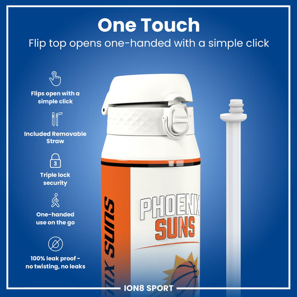 NBA x ION8, Isolierte Stahlflasche, Phoenix Suns, 750 ml