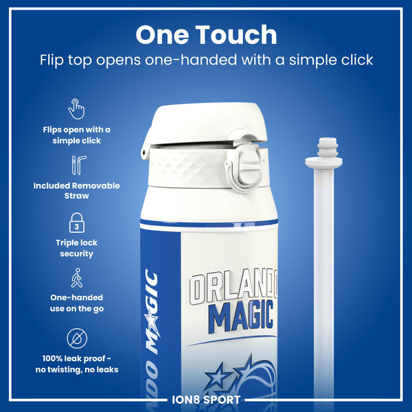 NBA x ION8, Isolierte Stahlflasche, Orlando Magic, 750 ml