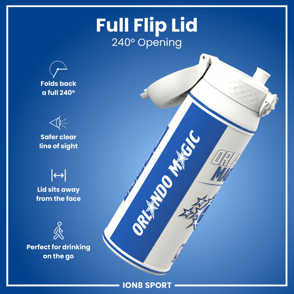 NBA x ION8, Isolierte Stahlflasche, Orlando Magic, 750 ml