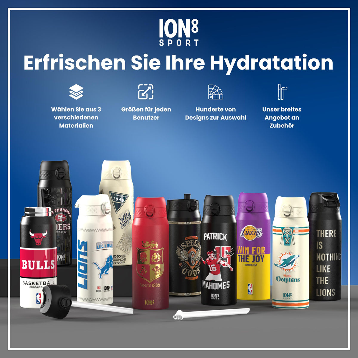 NBA x ION8, Isolierte Edelstahl, Orlando Magic, 750 ml