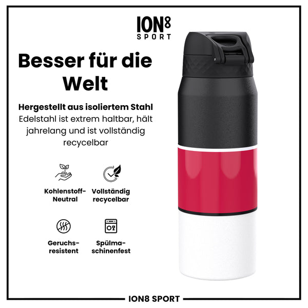 NBA x ION8, Isolierte Edelstahl, Chicago Bulls, 750 ml