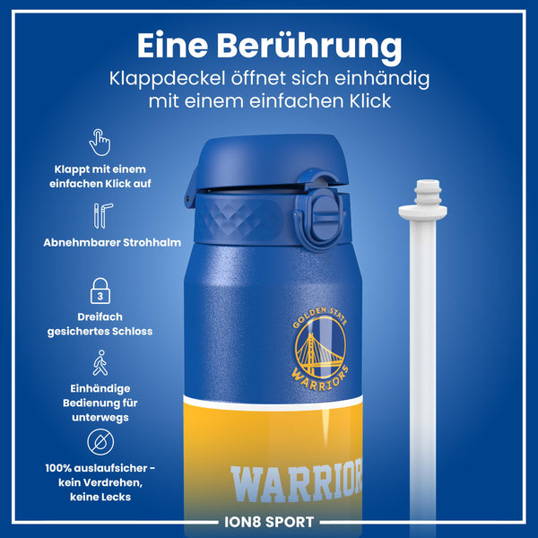 NBA x ION8, Isolierte Edelstahl, GS Warriors, 750 ml