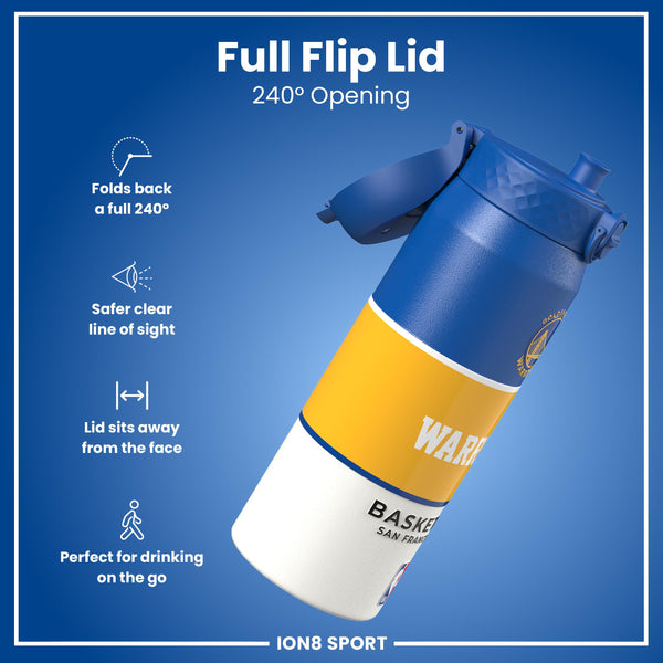 NBA x ION8, Isolierte Stahlflasche, GS Warriors, 750 ml