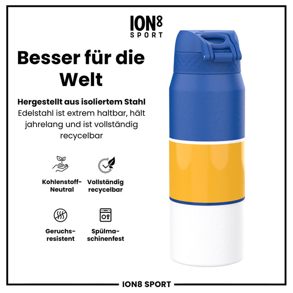 NBA x ION8, Isolierte Edelstahl, GS Warriors, 750 ml