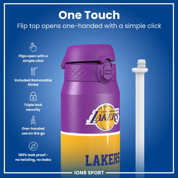 NBA x ION8, Isolierte Stahlflasche, LA Lakers, 750 ml