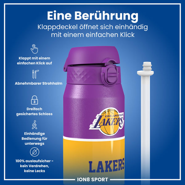 NBA x ION8, Isolierte Edelstahl, LA Lakers, 750 ml