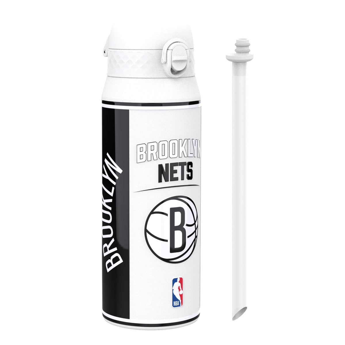 NBA x ION8, Isolierte Stahlflasche, Brooklyn Nets, 750 ml