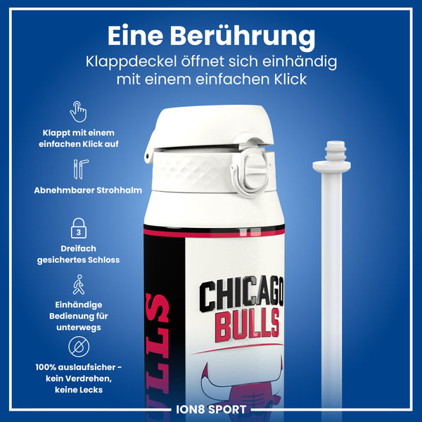 NBA x ION8, Isolierte Edelstahl, Chicago Bulls, 750 ml