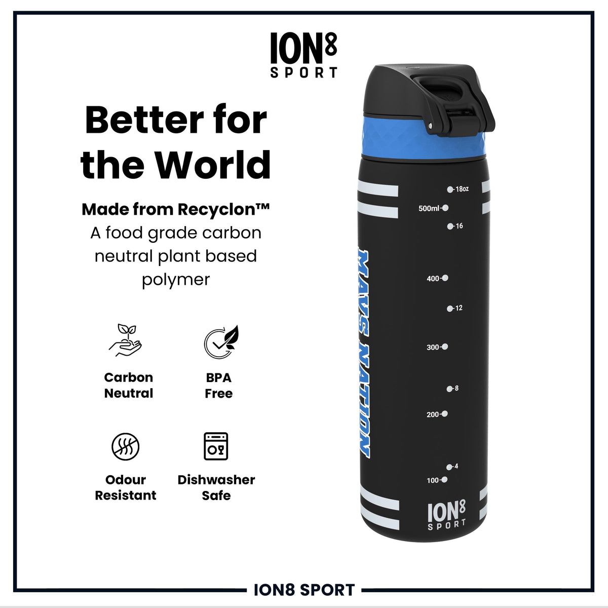 NBA x ION8, Recyclon, Dallas Mavericks, 500 ml