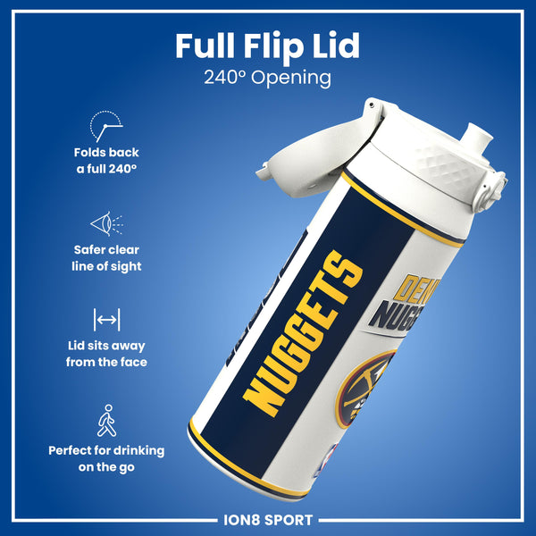 NBA x ION8, Isolierte Stahlflasche, Denver Nuggets, 750 ml