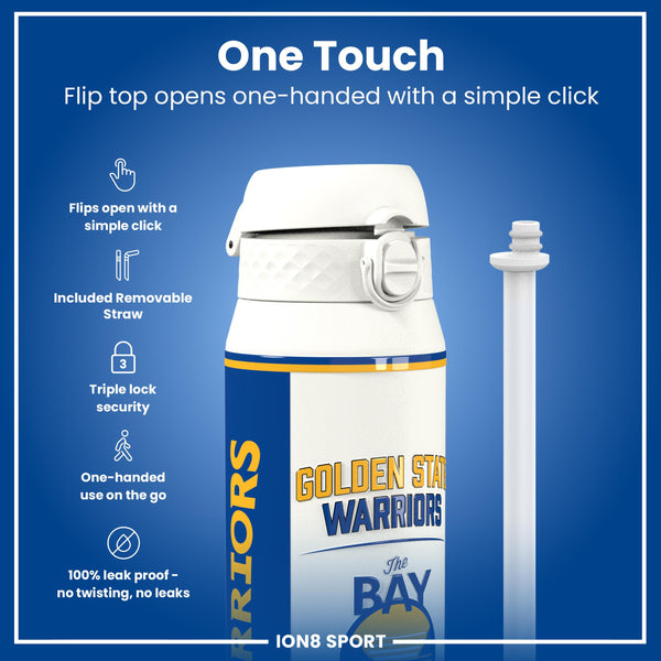 NBA x ION8, Isolierte Stahlflasche, GS Warriors, 750 ml