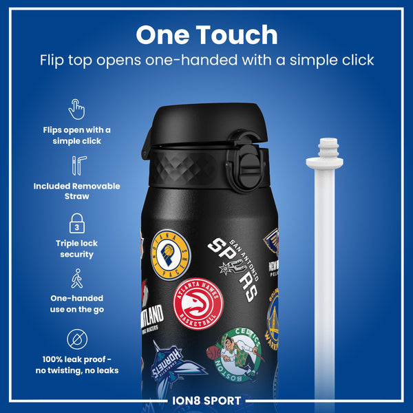 NBA x ION8, Isolierte Stahlflasche, Multi Teams, 750 ml