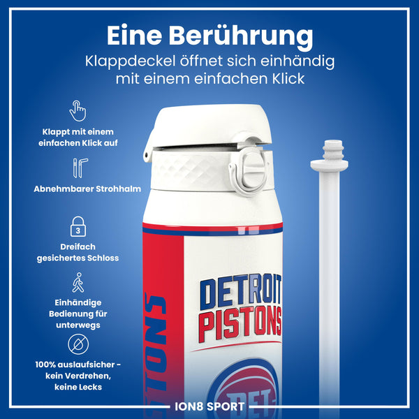 NBA x ION8, Isolierte Edelstahl, Detroit Pistons, 750 ml