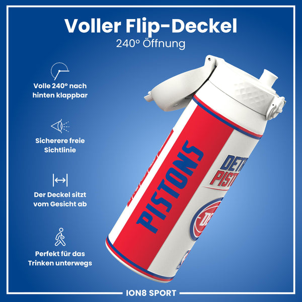 NBA x ION8, Isolierte Edelstahl, Detroit Pistons, 750 ml