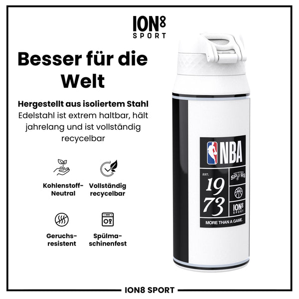 NBA x ION8, Isolierte Edelstahl, SA Spurs, 750 ml
