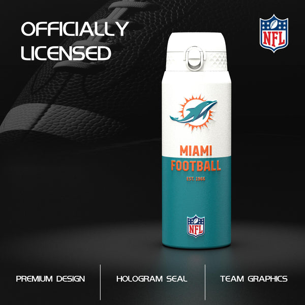 NFL x ION8, Isolierte Edelstahl, Serie 50, Dolphins, 750 ml