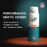 NFL x ION8, Isolierte Edelstahl, Serie 50, Dolphins, 750 ml