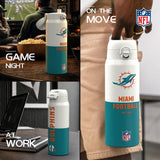 NFL x ION8, Isolierte Edelstahl, Serie 50, Dolphins, 750 ml