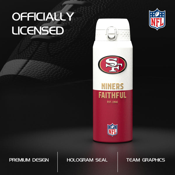 NFL x ION8, Isolierte Edelstahl, Serie 50, 49ers, 750 ml
