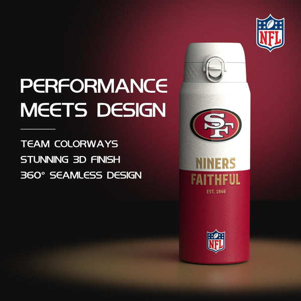 NFL x ION8, Isolierte Edelstahl, Serie 50, 49ers, 750 ml