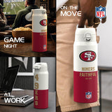 NFL x ION8, Isolierte Edelstahl, Serie 50, 49ers, 750 ml